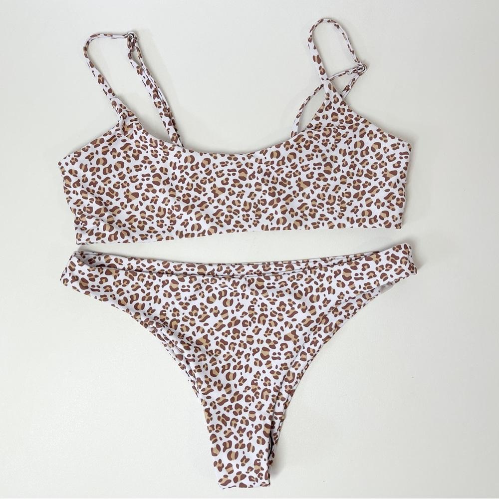 Shein 3-piece Cheetah Print Bikini Set